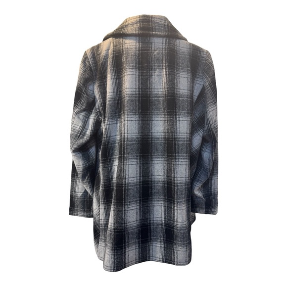 Lane Bryant Double-Breasted Faux-Wool Coat - Picture 3 of 7